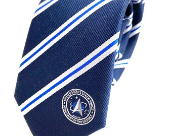United States Space Force Skinny Tie - 2.5” - Us Space Force Crest - USSF NASA Military Thin Necktie - NOT Personalized