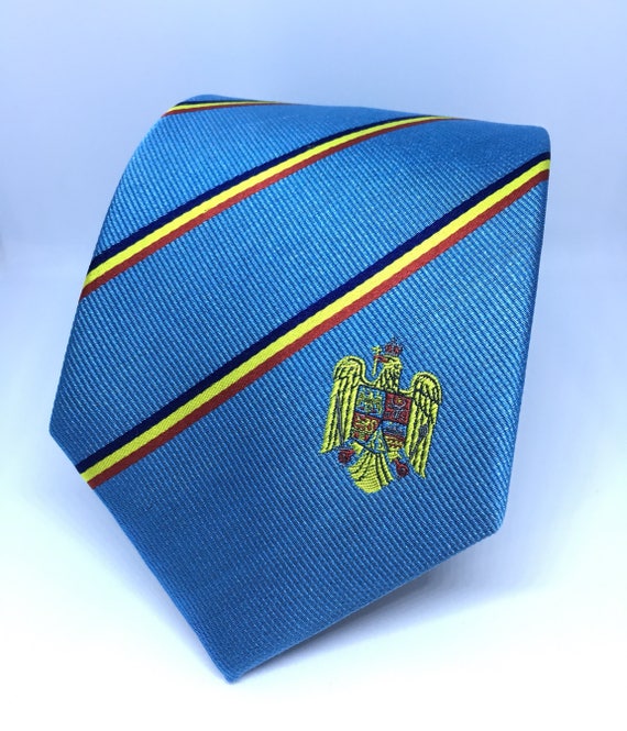 Cravate étroite Personnalisée Statesman Ties - Drapeau D'Israël - 100% Soie - Neuf Avec étiquettes
