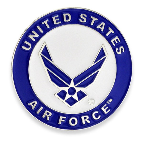 US Air Force USAF Symbol Emblem Logo Pin Lapel Tie Necktie Tack Statesman Ties