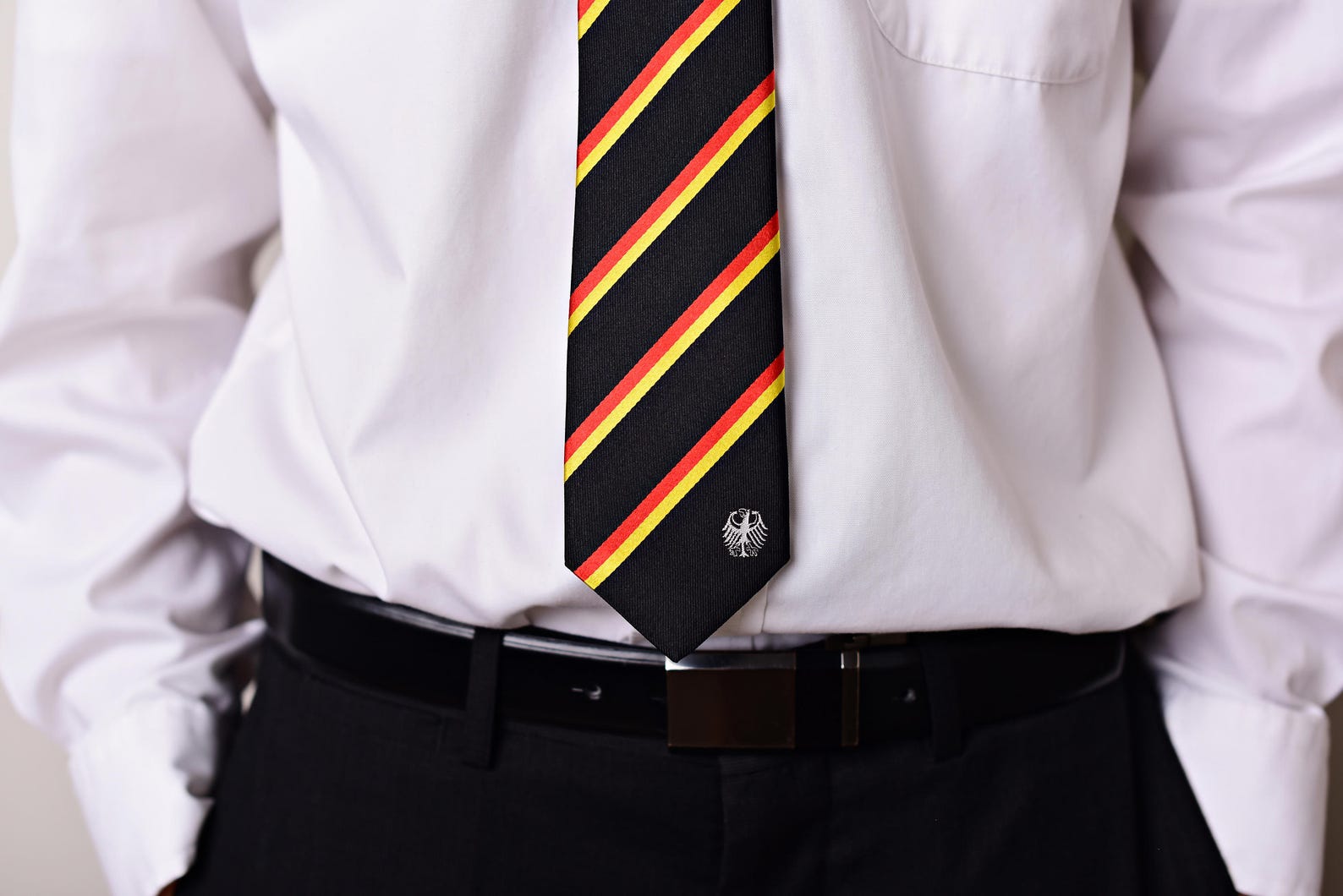 Germany Skinny Tie Inspired by the German Flag. 100 Woven Etsy