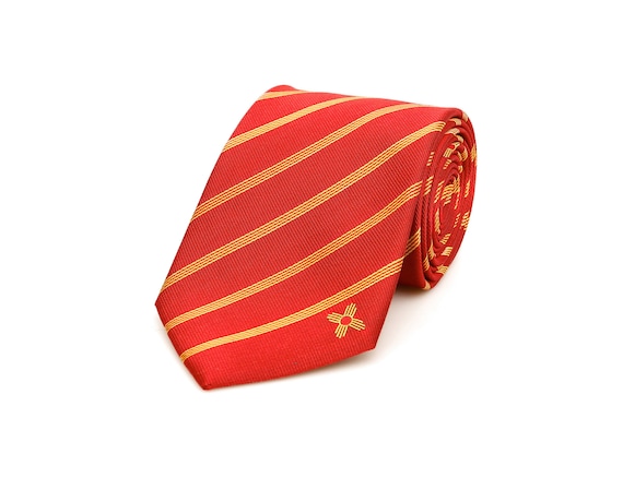 New Mexico Tie - 3.25" - Inspired by the New Mexico Flag - New Mexico NM Necktie - LDS Missionary - NOT Personalized