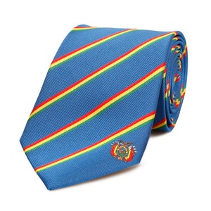 Krawat Boliwia - 3,25” - inspirowany boliwijską flagą - krawat Boliwia - misjonarz LDS - NIE personalizowany
