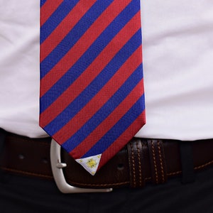 Philippines Tie 3.25 Inspired by the Filipino Flag Philippines Necktie LDS Missionary NOT Personalized image 4