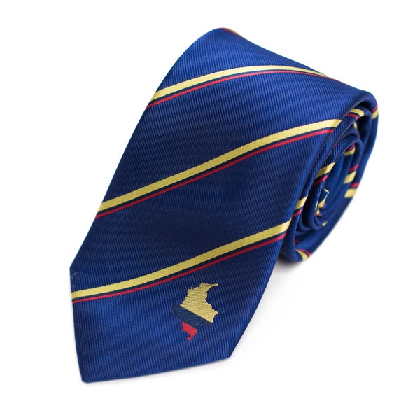 Colombia Tie - 3.25” - Inspired by the Colombian Flag - Colombia Necktie - LDS Missionary - NOT Personalized