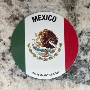 Mexico Vinyl Sticker Decal - 3” - 6 Mil - Water Bottle Laptop Car ...