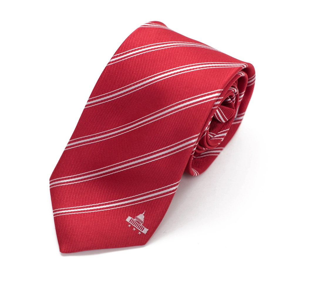 Washington D.C. Tie - 3.25” - Inspired by the District of Columbia Flag ...