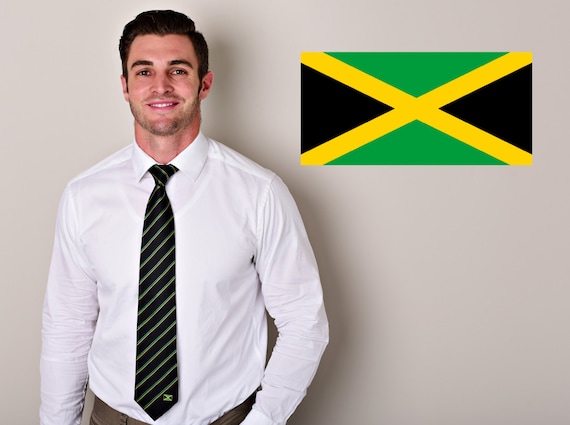 Cravate En Soie 100% Drapeau Trinité-et-Tobago - Créateur ANYIAMS - Neuf Avec étiquettes