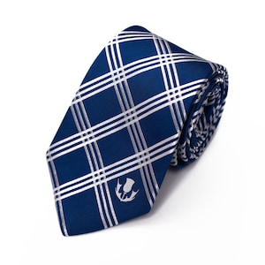 Scotland Tie - 3.25” - Inspired by the Scottish Flag Tartan & Thistle Scotland Necktie LDS Missionary NOT Personalized