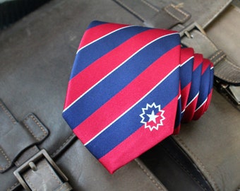 Juneteenth Tie - 3.25" - Inspired by the Juneteenth Flag - Freedom Day Necktie - LDS Missionary - NOT Personalized