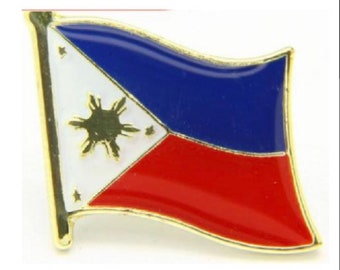 Filipinas Bandera País Pin Solapa Corbata Corbata Tack LDS Misionero Estadista Lazos