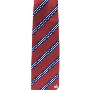 Taiwan Tie 3.25 Inspired by the Taiwanese Flag Taiwan Necktie LDS Missionary NOT Personalized image 6