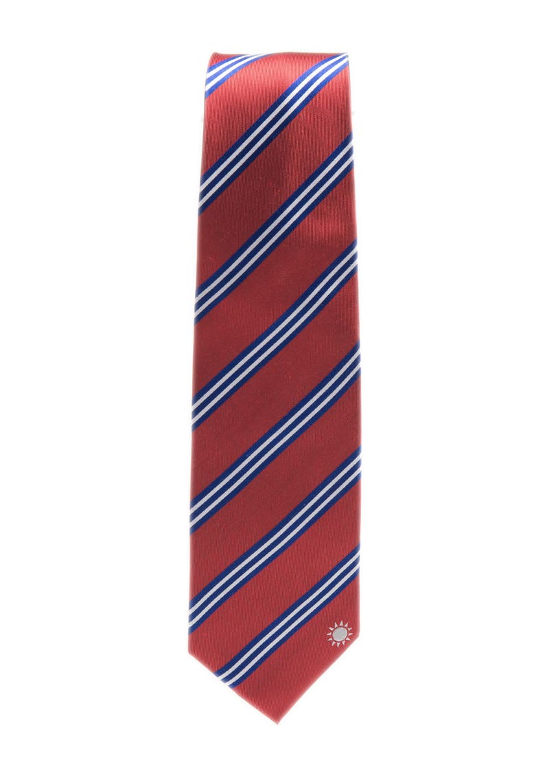 Taiwan Tie 3.25 Inspired by the Taiwanese Flag Taiwan Necktie LDS Missionary NOT Personalized image 6