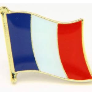 France Flag Country Pin Lapel Tie Necktie Tack LDS Missionary Statesman Ties