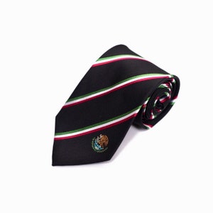 Mexico Tie - 3.25” - Inspired by the Mexican Flag - Mexico Necktie - LDS Missionary - NOT Personalized