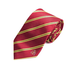 Spain Skinny Tie - 2.5” - Inspired by the Spanish Flag - Spain Thin Necktie - LDS Missionary - INCLUDES Personalized Embroidered Tag