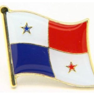 Panama Flag Country Pin Lapel Tie Necktie Tack LDS Missionary Statesman Ties