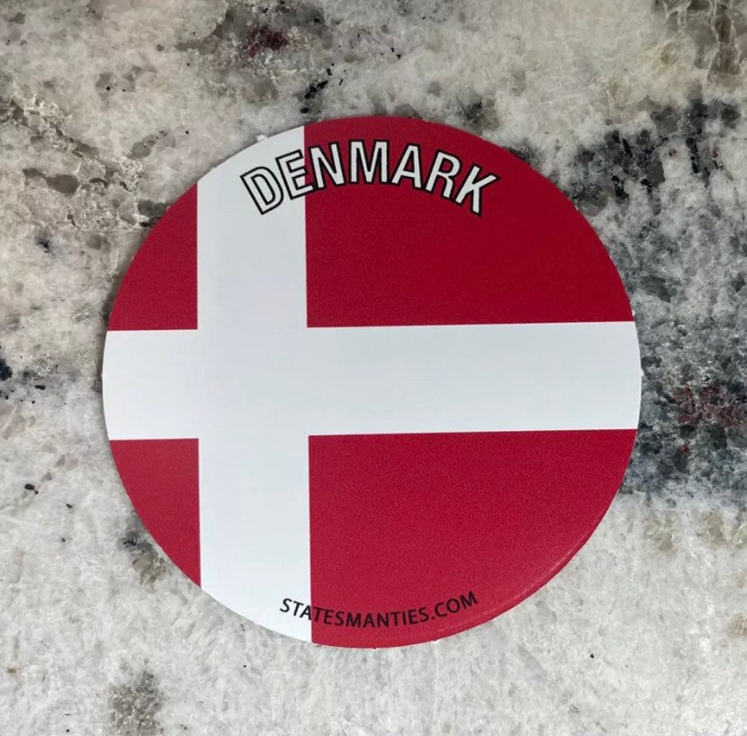 Denmark Vinyl Sticker Decal - 3” - 6 Mil - Water Bottle Laptop Car ...