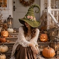 Spooky Wizard Hat Pattern,Crochet Witch Hat Pattern,  Halloween Crochet Pattern, Witch Hat PDF product logo