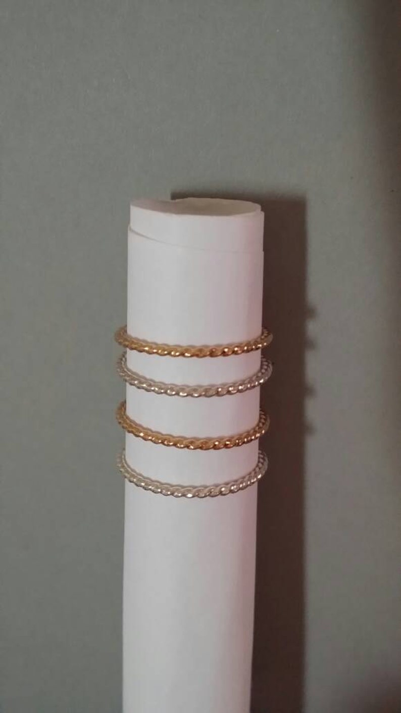 Statement rings bands skinny stacking ring gold filled Etsy