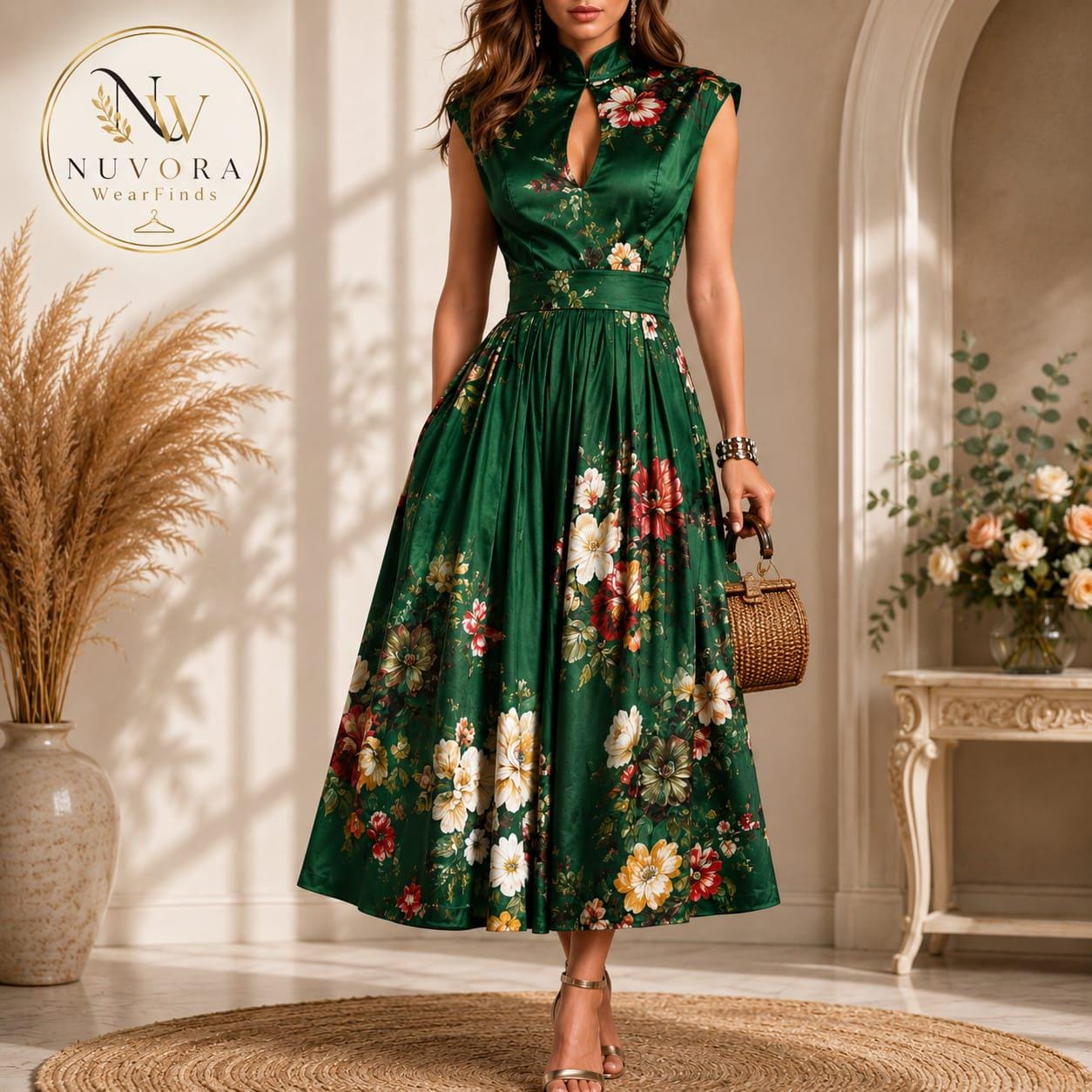 green and burgundy dress Size:15-15½ 34/35 Length Neckline FURTHER 20% AT CHECKOUT Crochet Dress Patterns –