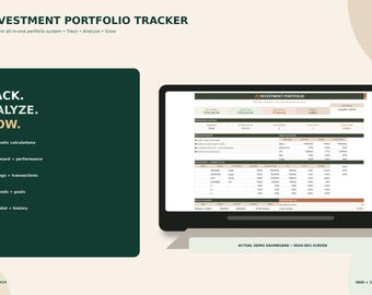Portfolio Tracker, Google Sheets And Excel Investment Dashboard
