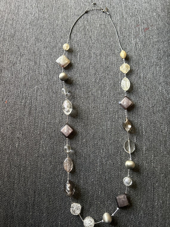 vintage NY   beaded necklace (C4) - image 1