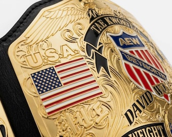 New Tae Kwon Do Championship Wrestling Belt Replica 4mm Brass Belt