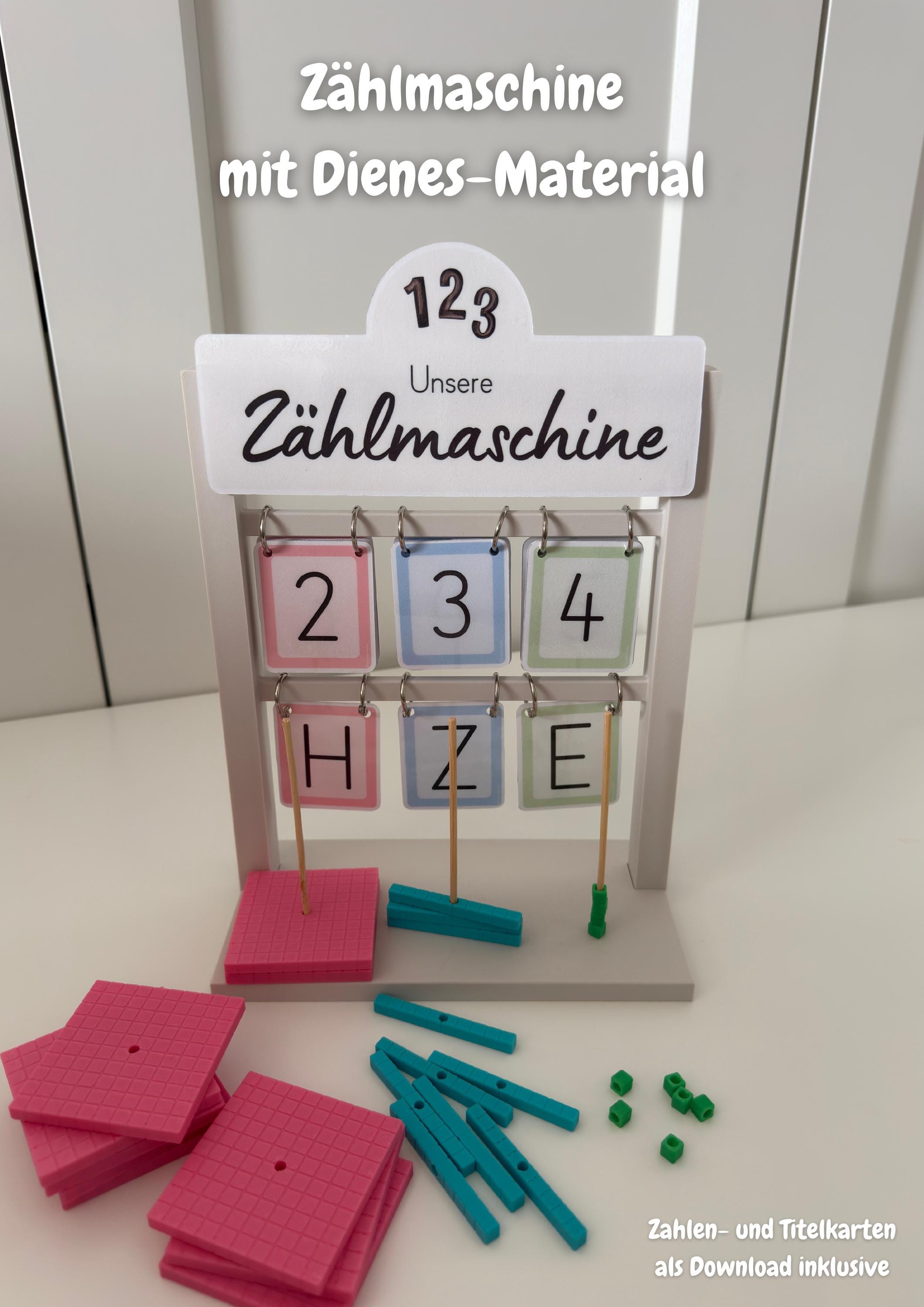 Zählmaschine aus dem 3D-Druck | Mathe | Grundschule