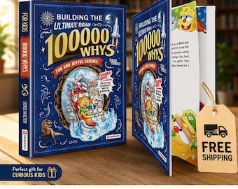 100000 Whys Kids Book | Fun Science Facts, STEM Learning, Educational Gift