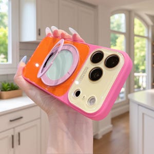 Dopamine Kontrast Magnetiskt Bracketfodral för iPhone 13-18 Pro Max, Skyddande Fodral