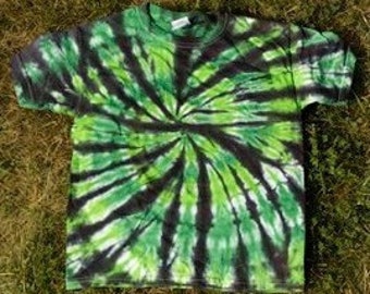 Green and BlackTie-Dye Tee