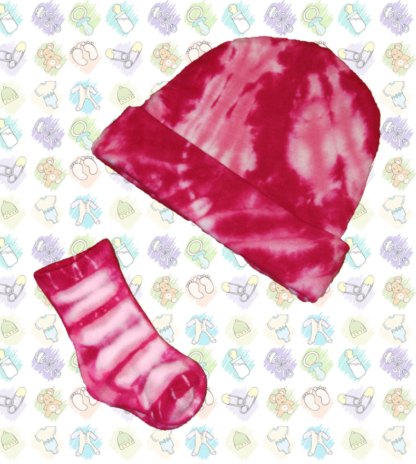 tie dye baby socks
