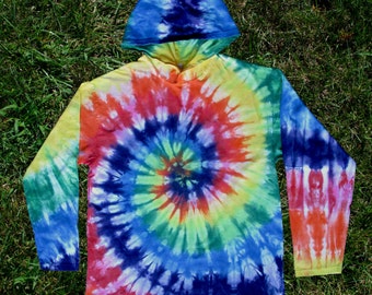 Rainbow Spiral Tie-dye Hoodie