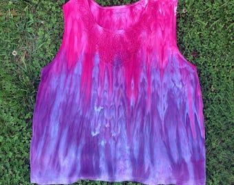 June Sale: Pink and Purple Tank Top size 3X