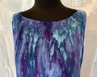 Gorgeous hand-dyed rayon dress and jacket