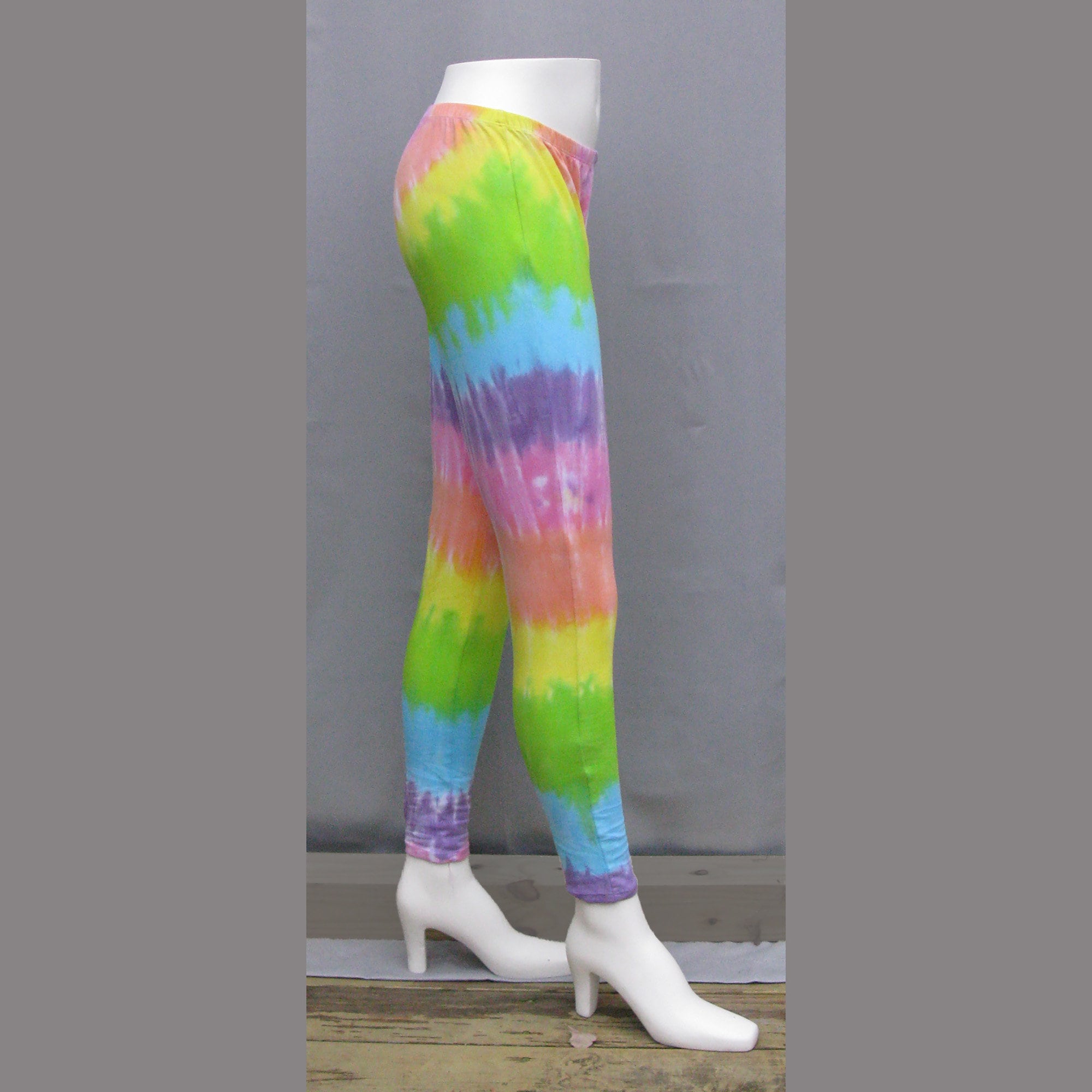 Pastel Rainbow Tie dye Cotton Leggings