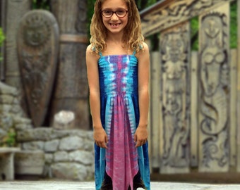 Pink and Blue Fairie Dress - Fairy Costume for Youth and Adults