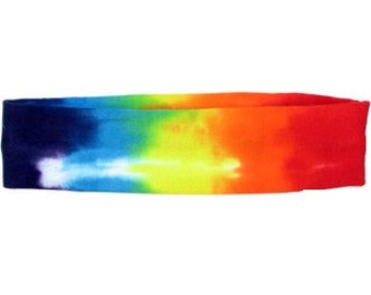 Rainbow Tie-Dye Stretchy Headband