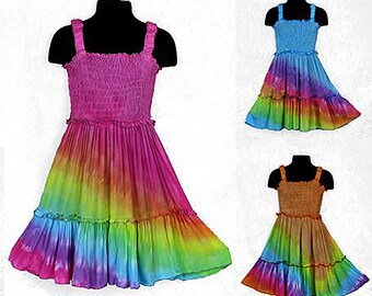 Girls Rainbow Angel Dress