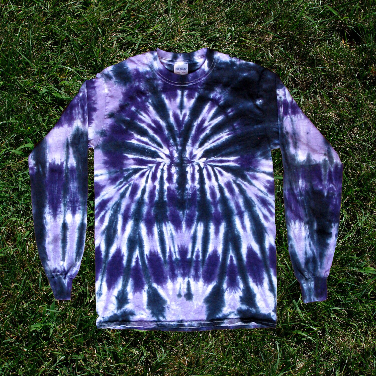 Purple and Black Tie Dye Tshirt, Adult S M L XL 2XL, Womens Tie Dye Shirt, Mens Tie Dye Shirt, Tie Dye Tee, Hippie Shirt