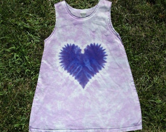 Purple heart play dress and jumper for girls