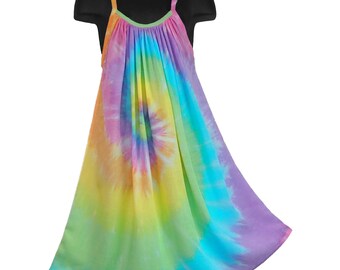 Breezy Pastel Rainbow Parachute Dress