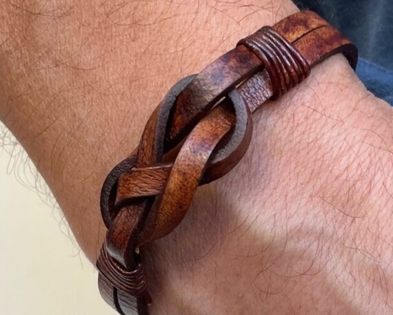 Infinity knot mens bracelet deals