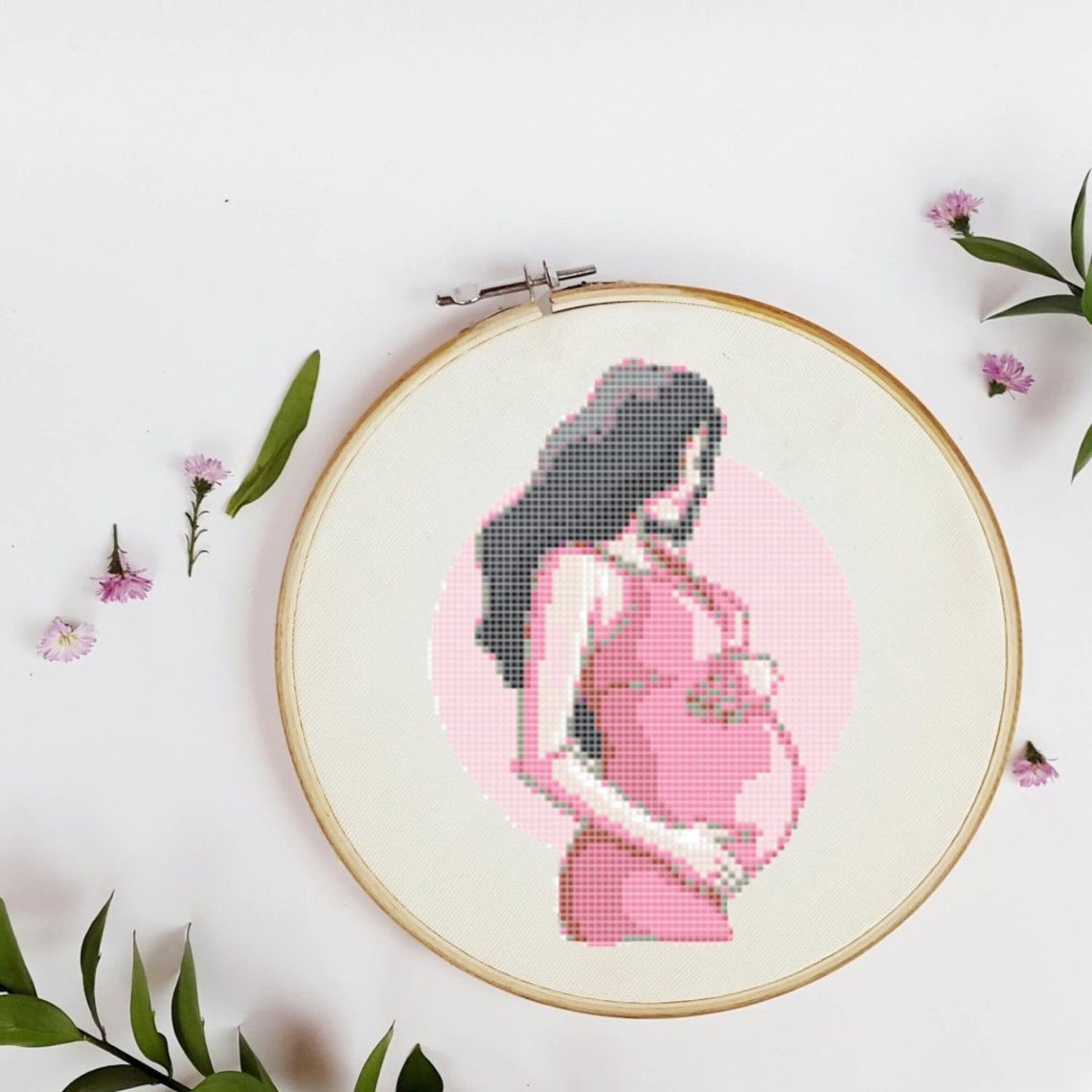 Pregnant woman cross stitch nwcvq modern embroidery for  etsy Pregnant woman cross stitch nwcvq modern embroidery for  etsy