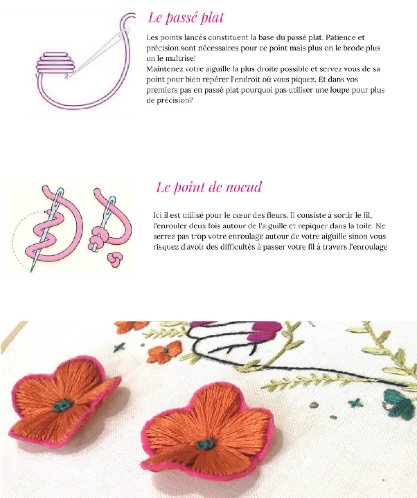 Hand Embroidery Design, PDF Embroidery Tutorial for Beginner, Stumpwork ...
