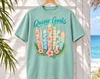 Quiver Goals Surfboard Floral Shirt