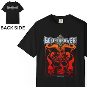 Camiseta Bolt Thrower - Cenotáfio com Estampa Dupla Face | Camiseta de Banda de Metal