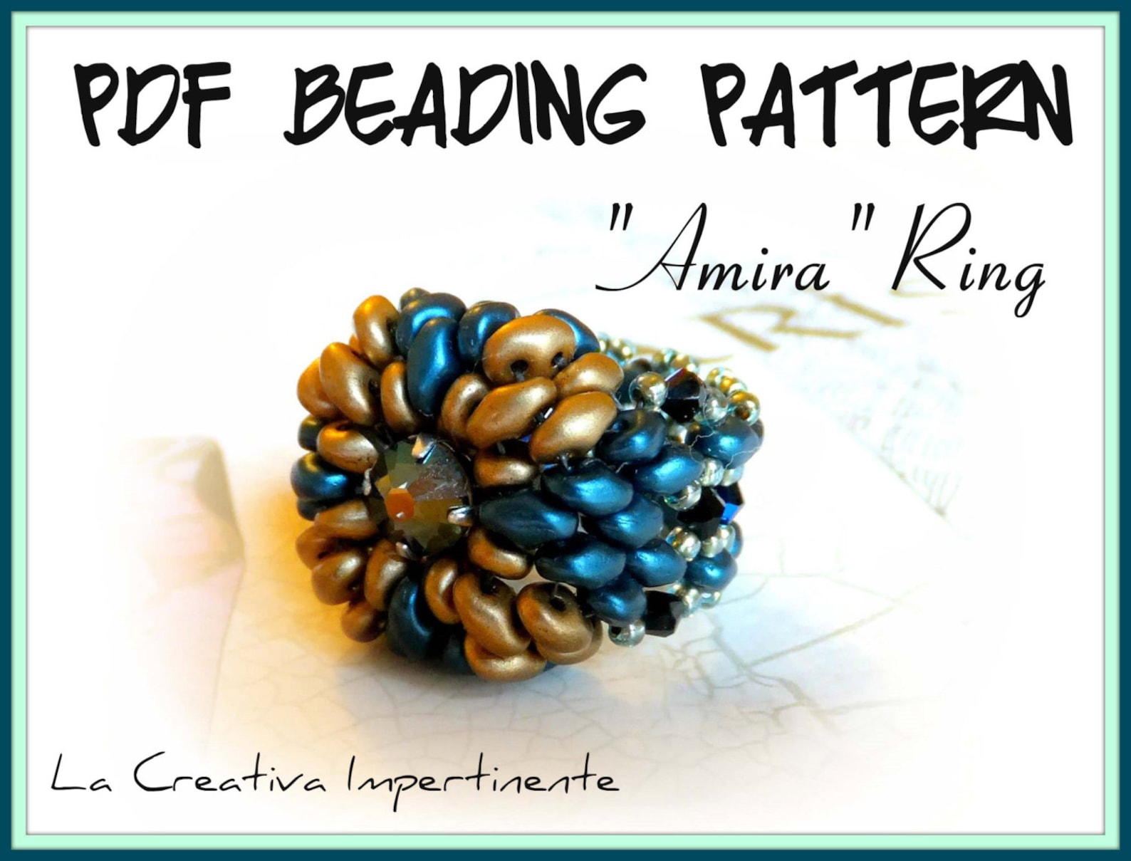 Schema Anello Amira Tutorial pdf con Superduo | Etsy