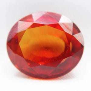 Rubí rojo natural de forma ovalada de 10 quilates, anillo de rubí natural, talla para joyería, gema facetada suelta.