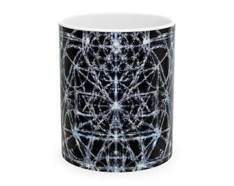 Zen Wall Art | Clear Quartz Sacred Geometry | Clear Quartz Revelation, Ceramic Mug, (11oz, 15oz)